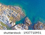 Aerial View Of Calafuria Rocks