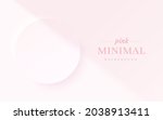 abstract light pink 3d circle... | Shutterstock .eps vector #2038913411