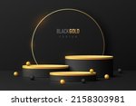 abstract dark 3d room with set... | Shutterstock .eps vector #2158303981