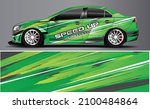 grunge sports racing car wrap... | Shutterstock .eps vector #2100484864