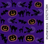 halloween vector seamless... | Shutterstock .eps vector #325275284