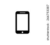 mobile phone icon | Shutterstock .eps vector #266753387