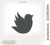 doodle bird icon | Shutterstock .eps vector #321892544