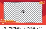 video frame overlay on... | Shutterstock .eps vector #2053007747