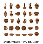 pottery collection. realistic... | Shutterstock .eps vector #1971872384