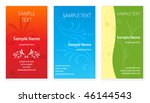 set of business cards templates.... | Shutterstock .eps vector #46144543
