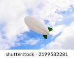 White airship dirigible...