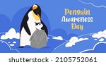 Penguin Awareness Day Vector...