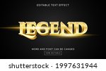 legend 3d editable text effect... | Shutterstock .eps vector #1997631944