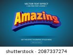 amazing 3d editable text effect ... | Shutterstock .eps vector #2087337274