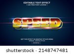 speed 3d editable text effect... | Shutterstock .eps vector #2148747481