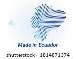 map icon of ecuador. vector... | Shutterstock .eps vector #1814871374