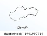 hand draw map of slovakia.... | Shutterstock .eps vector #1941997714