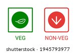 veg  non veg   vegetarian and... | Shutterstock .eps vector #1945793977