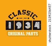 Classic 1934 Original Parts....