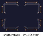 art deco frame. vintage linear... | Shutterstock .eps vector #1936156984