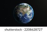 Satellite View Of Earth With...