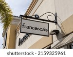 Small photo of Orlando, FL, USA - January 21, 2022: Francesca's hanging sign at a shopping mall in Orlando, Florida, USA. Francesca's is a Women’s boutique chain.
