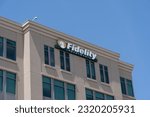 Small photo of Close up of Fidelity Investments sign on its office building in Salt Lake City, UT, USA - May 11, 2023. Fidelity Investments is an American multinational financial services corporation.