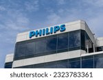 Small photo of Close up of Philips sign at Its Philips Healthcare office in Pleasanton, CA, USA -June 12, 2023. Philips Healthcare is a division of Philips, a Dutch diversified technology company.