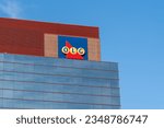 Small photo of OLG (Ontario Lottery and Gaming Corporation ) logo sign on its headquarters building in Sault Ste. Marie, ON, Canada, on July 23, 2023. OLG is a Crown corporation owned by the Government of Ontario.