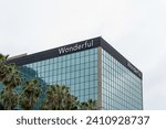 Small photo of Wonderful headquarters on Olympic Blvd in Los Angeles, California, USA, on May 28, 2023. Wonderful is a grower of tree nuts and citrus grower.