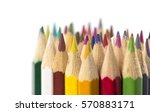 colored pencils bunch of... | Shutterstock . vector #570883171