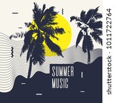Summer Music. Modern Poster...