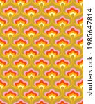 1970s floral pattern. retro 70s ... | Shutterstock .eps vector #1985647814