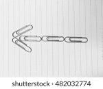 Paper clip arrow