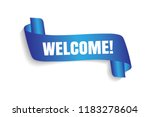 welcome sign. vector... | Shutterstock .eps vector #1183278604
