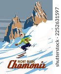 Vintage Travel Poster Ski...