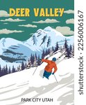 Travel Poster Ski Deer Valley...