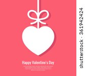 valentines card with heart and... | Shutterstock .eps vector #361942424