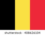 belgium flag  official colors.... | Shutterstock .eps vector #408626104