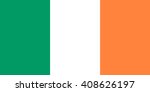 ireland flag  official colors... | Shutterstock .eps vector #408626197