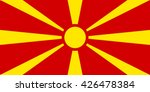 macedonia flag  official colors ... | Shutterstock .eps vector #426478384