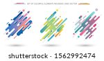 set of colorful rounded lines... | Shutterstock .eps vector #1562992474