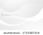 abstract modern white and gray... | Shutterstock .eps vector #1715387314
