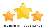 golden stars isolated on white... | Shutterstock .eps vector #1931418401