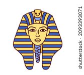 Vector Pharaohs Mask Of...