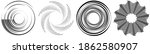 spiral  swirl  twirl element... | Shutterstock .eps vector #1862580907