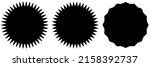 starburst  sunburst price tag ... | Shutterstock .eps vector #2158392737