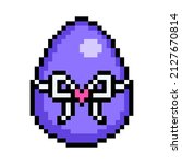 Easter Egg Painted Purple...