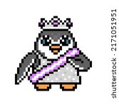 Beauty Queen Penguin In A Sash  ...