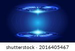 futuristic circle vector hud ... | Shutterstock .eps vector #2016405467