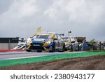 Small photo of Dunfermline, Fife - August 12th 2023: Sam Osborne #77 Driving For NAPA Racing UK Qualifying For The British Touring Car Championship BTCC Knockhill Circuit Scotland 2023
