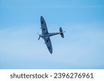 Small photo of Bournemouth, United Kingdom - September 1st 2023: Bournemouth Air Festival RAF The Royal Air Force Battle of Britain Memorial Flight (BBMF) "Lest we Forget" Spitfire