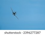 Small photo of Bournemouth, United Kingdom - September 1st 2023: Bournemouth Air Festival RAF Royal Air Force Supermarine Spitfire MK. XIX