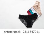Black Women Sexy Lace Panties Isolate Stock Photo 127354829